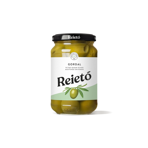 Reieto Perello Gordal Pitted Queen Olive no Chilli Vera foods Ireland