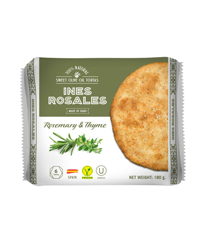 Ines Rosales handmade Rosemary & Thyme Olive Oil Tortas. Vera foods Ireland wholesale