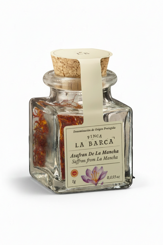 Finca La Barca Spanish Saffron p.d.o La Mancha, imported & distributed by Vera foods in Ireland